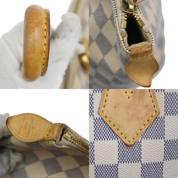 LOUIS VUITTON Saleya PM Hand Bag Damier Azur Leather White France - Picture 10 of 16
